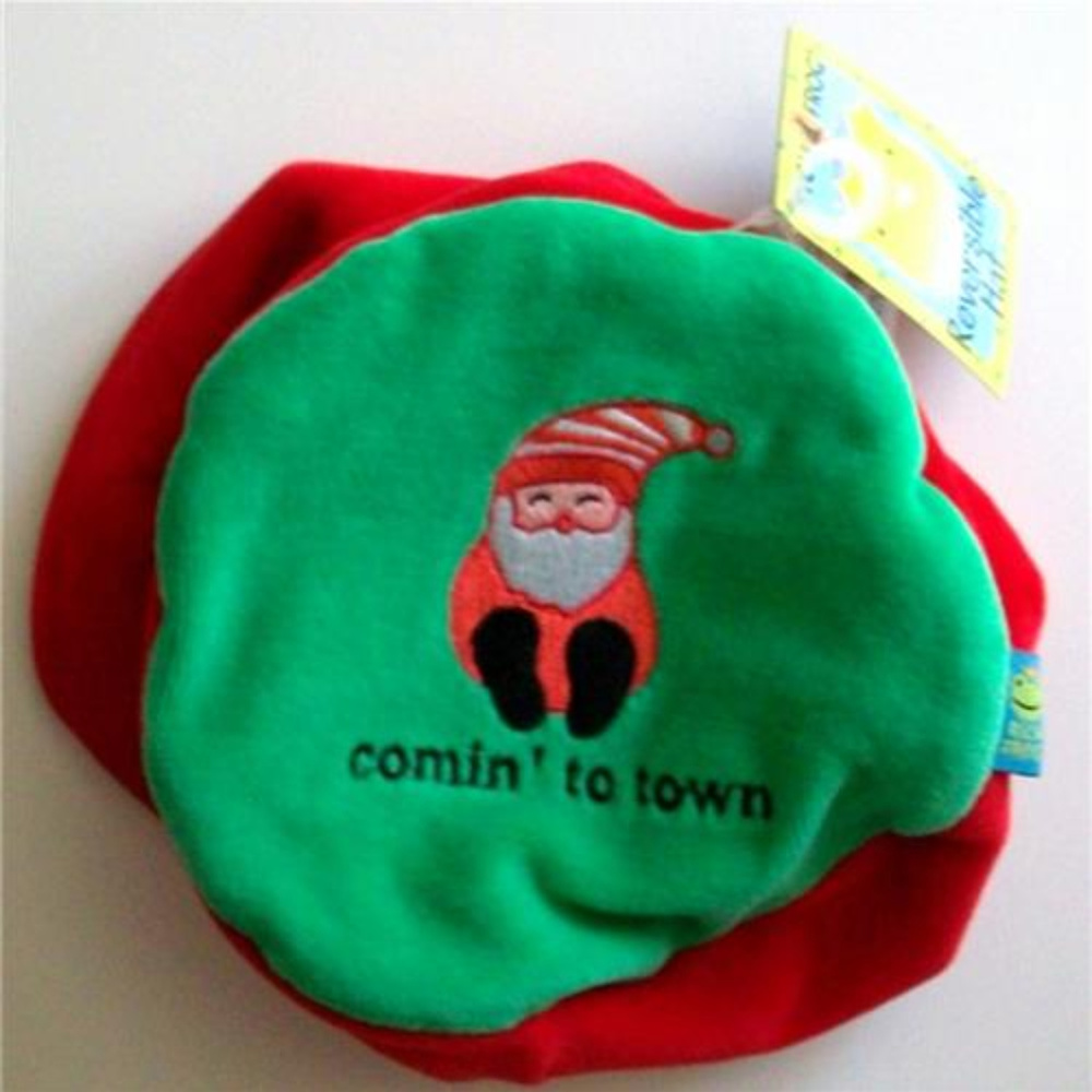 RICH FROG REINDEER SANTA BABY HAT NWT Reversible